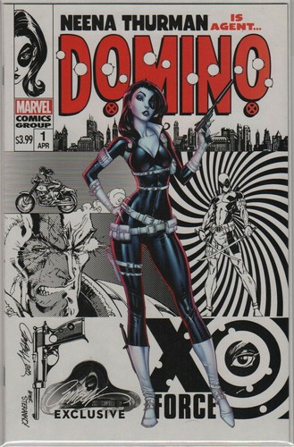 Domino variante deadpool - domino,